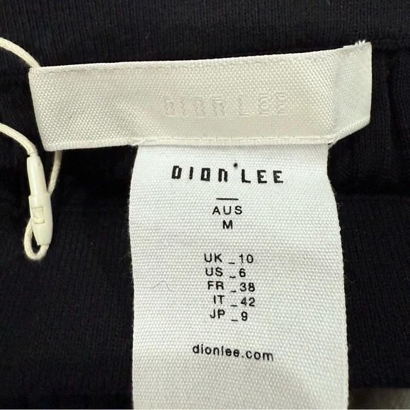 Dion Lee Skirt Utility Gathered Ribbed Mini Buckle in Black - Picture 6 of 6